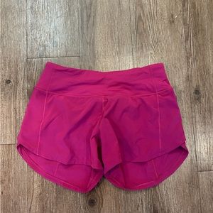 Lululemon Mid rise speed ups Sz 4